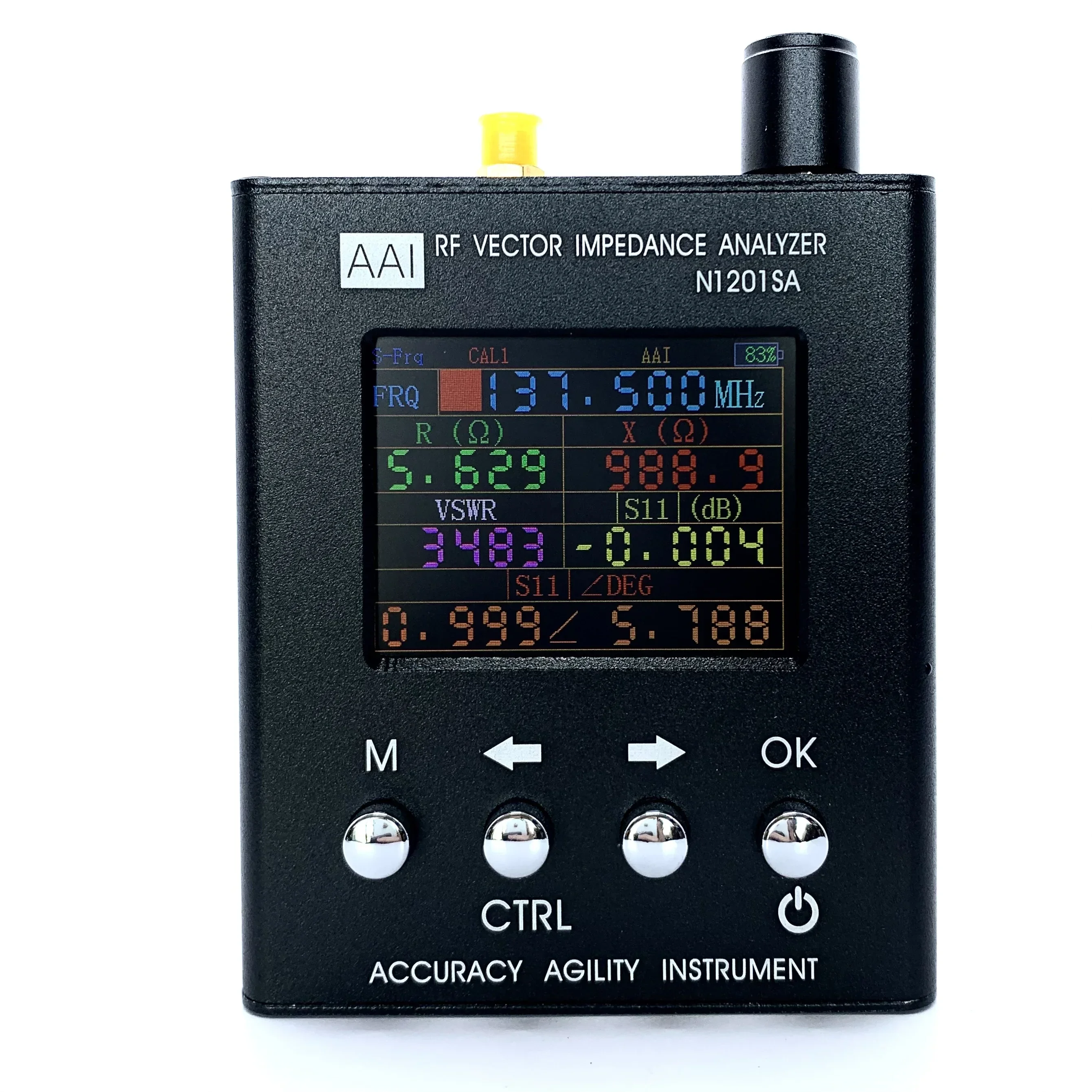 Instrumento de Agilidade AAI-Precisão, Impedância Vetorial, Ferramenta ANT SWR, Analisador de Antena, Medidor, RF UV, N1201SA, 140MHz-2.7GHz, Original