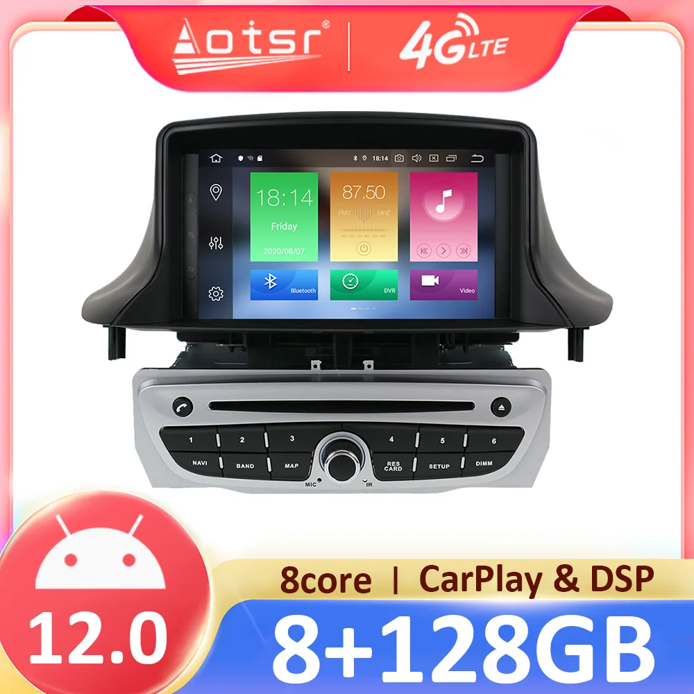 

Автомагнитола на Android 12,0 с GPS для RENAULT Megane 3 Fluence 2009-2016, автомобильный DVD-проигрыватель, стерео, автомагнитола, GPS-навигация