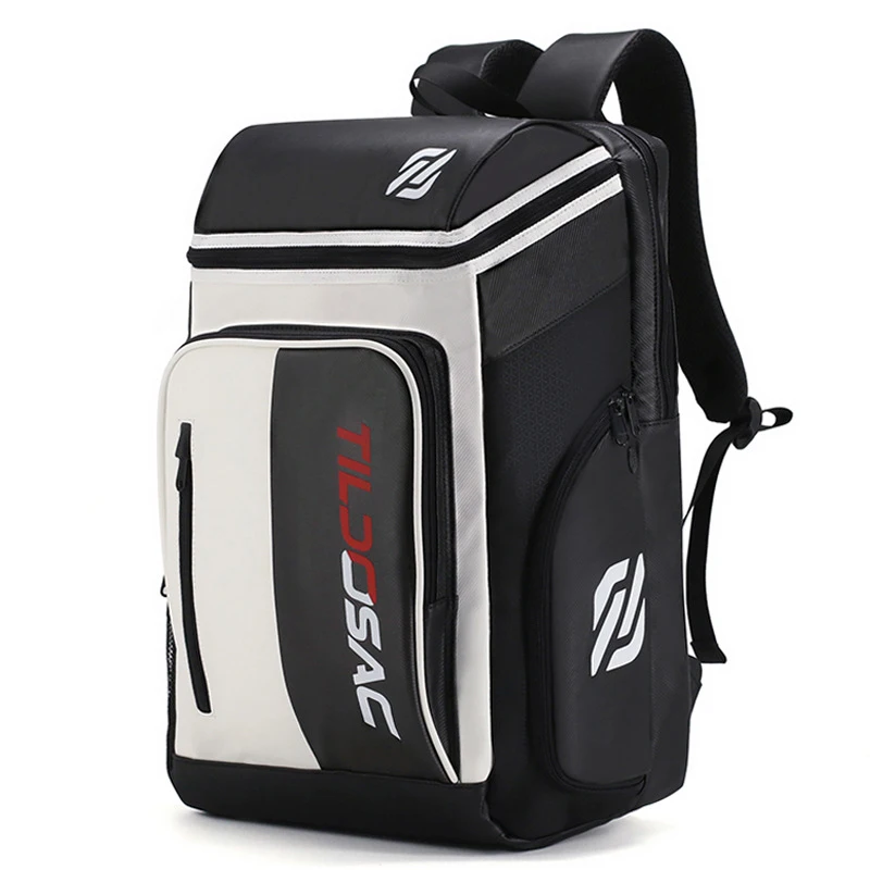 Unisex Padel Racquet Backpack Shoe Compartment Pickleball Racket Shoulder Bag Waterproof PU Tennis Squash Badminton Racquet Bags view 4