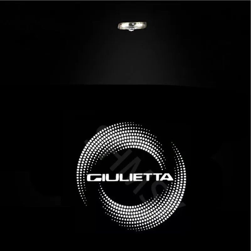 2Pcs LED Auto Tür Geister Schatten Höflichkeit Lichter Für Alfa Romeo Giulietta 2011-2019 2020 2022 2021 projektor Emblem Zubehör – Detail 1