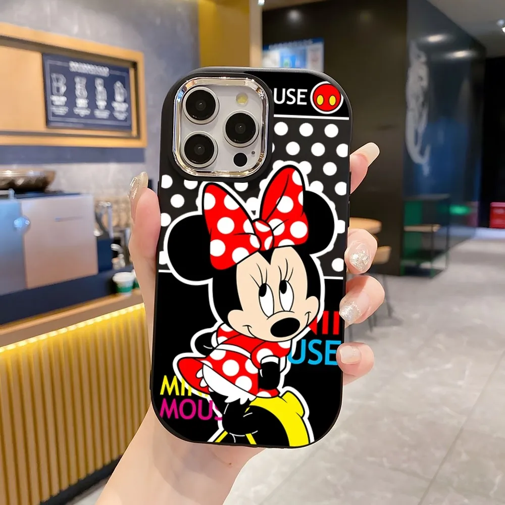 Disney Mickey And Minnie Mouse Phone Case For Xiaomi 12 Poco Redmi K 40 60 11 Lite For VIVO V 23 27 29 Oval Soft Silicone