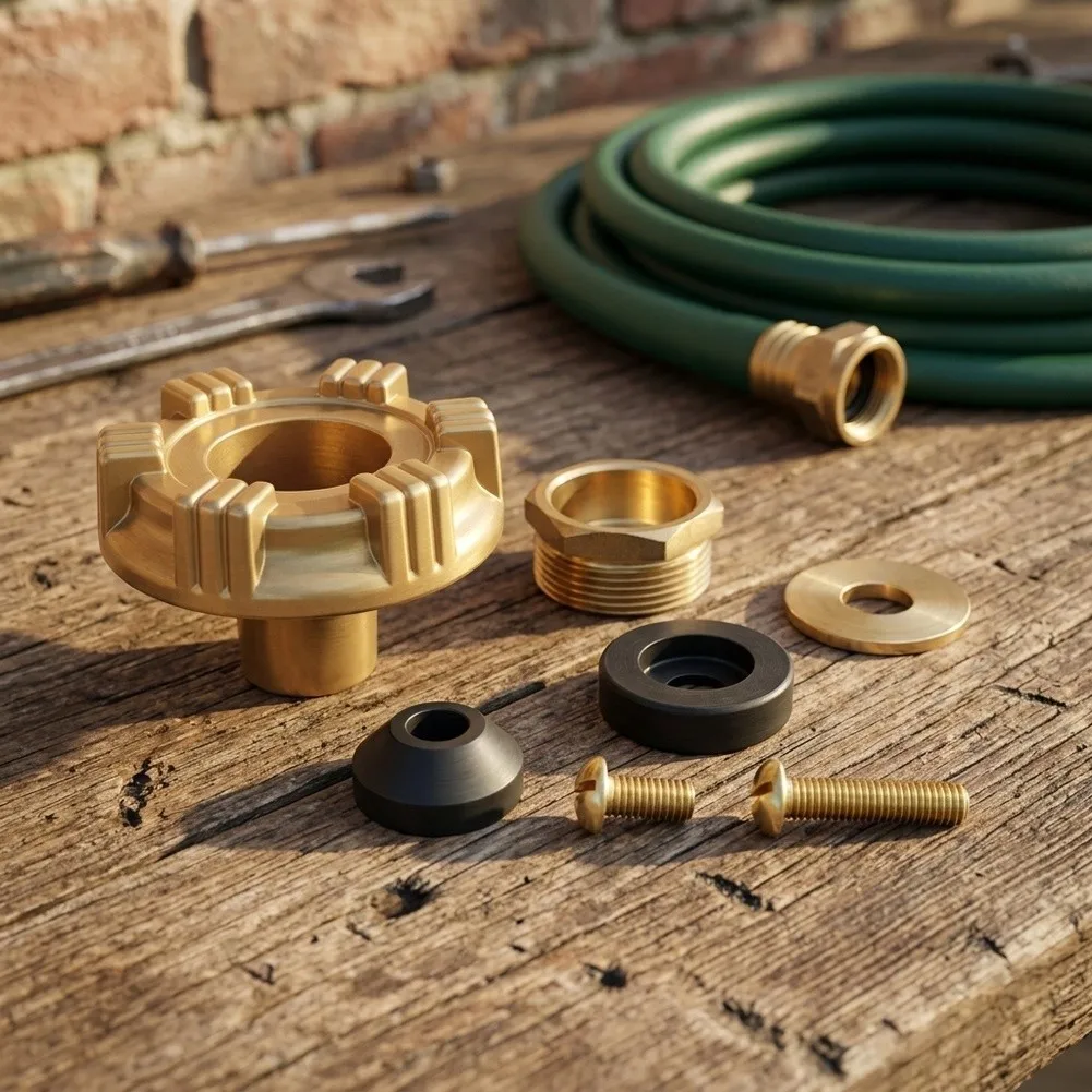 Frost-Free Wall Hydrant Repair Kit Brass Handle Replacement Parts For Outdoor Garden Water Faucet Plumbing Hardware Accessories