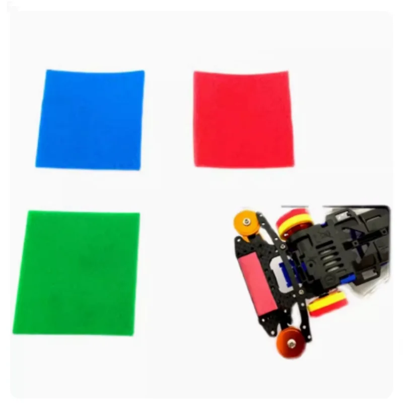 Homemade Tamiya four-wheel drive accessories 2mm sponge brake pink green blue brake cotton