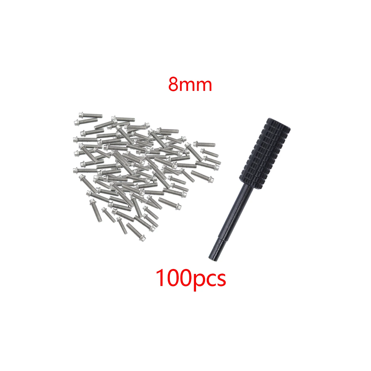 100pcs M2 Steel Scale Beadlock Ring Screws 1.9 Wheel Rims With Wrench Tool For 1/10 RC Crawler Car TRX4 Axial SCX10 AXI03007