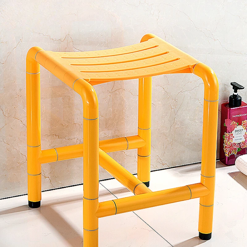 Accessible shower bench, seat, bathroom for the elderly and disabled, stainless steel non slip seat stool for bathing