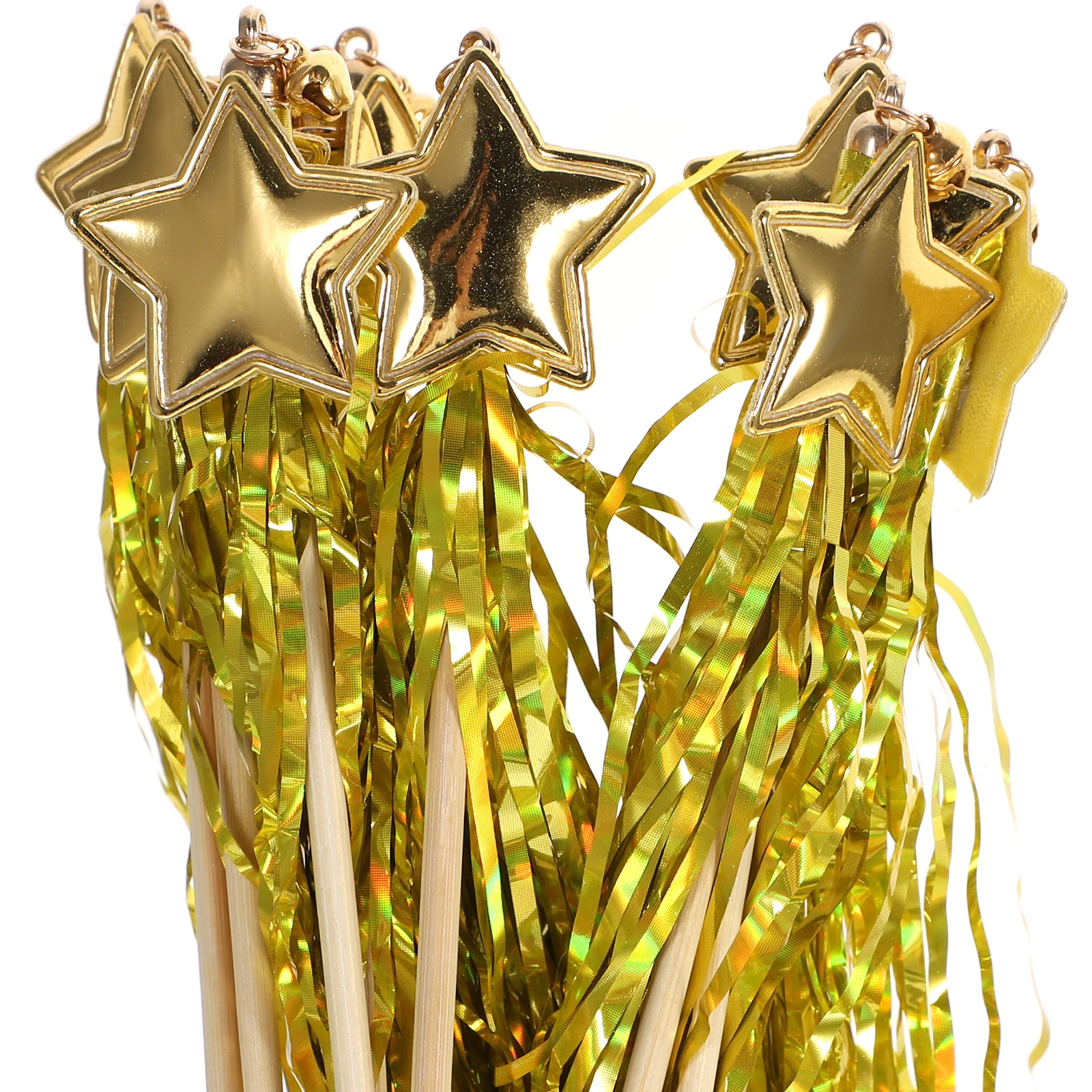 

10pcs Fairy Wand Props for Girls Kids Star Wands Birthday Party Wedding Christmas Halloween Cosplay Costume Accessories Bulk