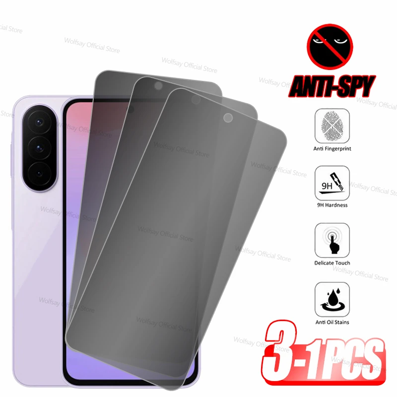 

1/2/3PCS Privacy Screen Protector For Samsung Galaxy A27 5G Glass Samsung Galaxy A27 5G Tempered Glass Anti-Spy Film Galaxy A27