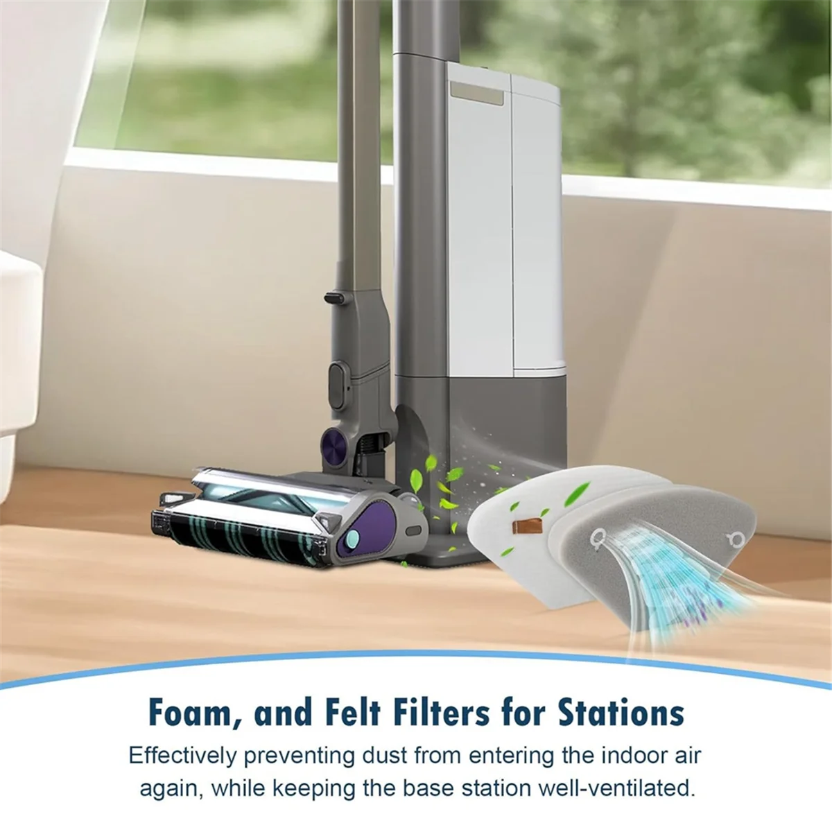 حار! مرشحات HEPA لـ PowerDetect مع مجموعة مرشحات بديلة للمكنسة الكهربائية اللاسلكية الفارغة التلقائية IP3251 IP3251C #1