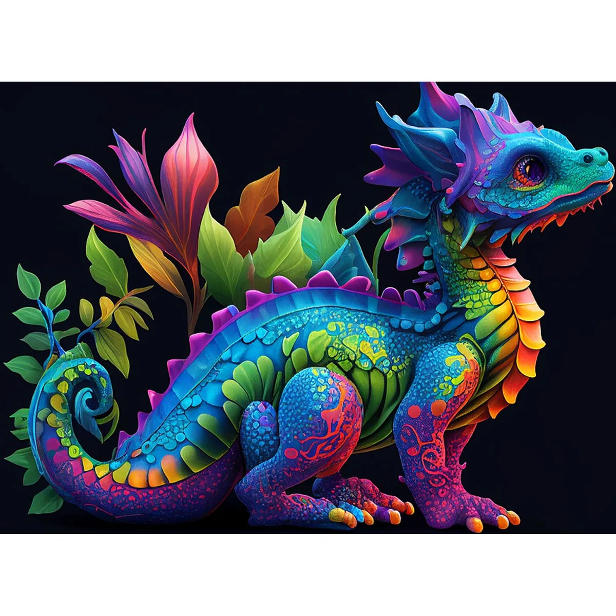 

Sunature 5D Full AB Square Round Drills Dragon Diamond Painting (5-10 AB Colors)