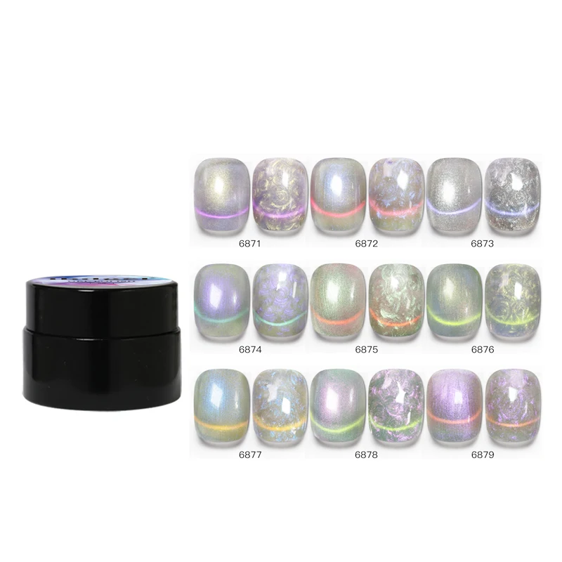 1pcs Gel Nail Auroral Thread Cat Eye Gel Polish Magnetic Chameleon Nail Gel Lak Manicure Varnish Nail Art Tool 15ml