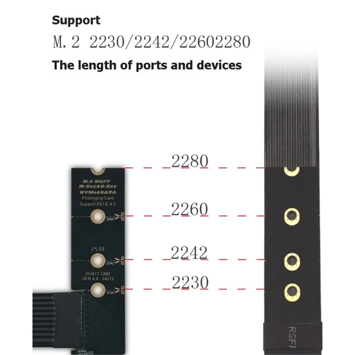computer M.2 M-Key NVMe PCIe Slot to PCIe 4.0 X4 External Graphics Card NVME to PCIE X4 Riser Cable 90 Degree Extension Cable