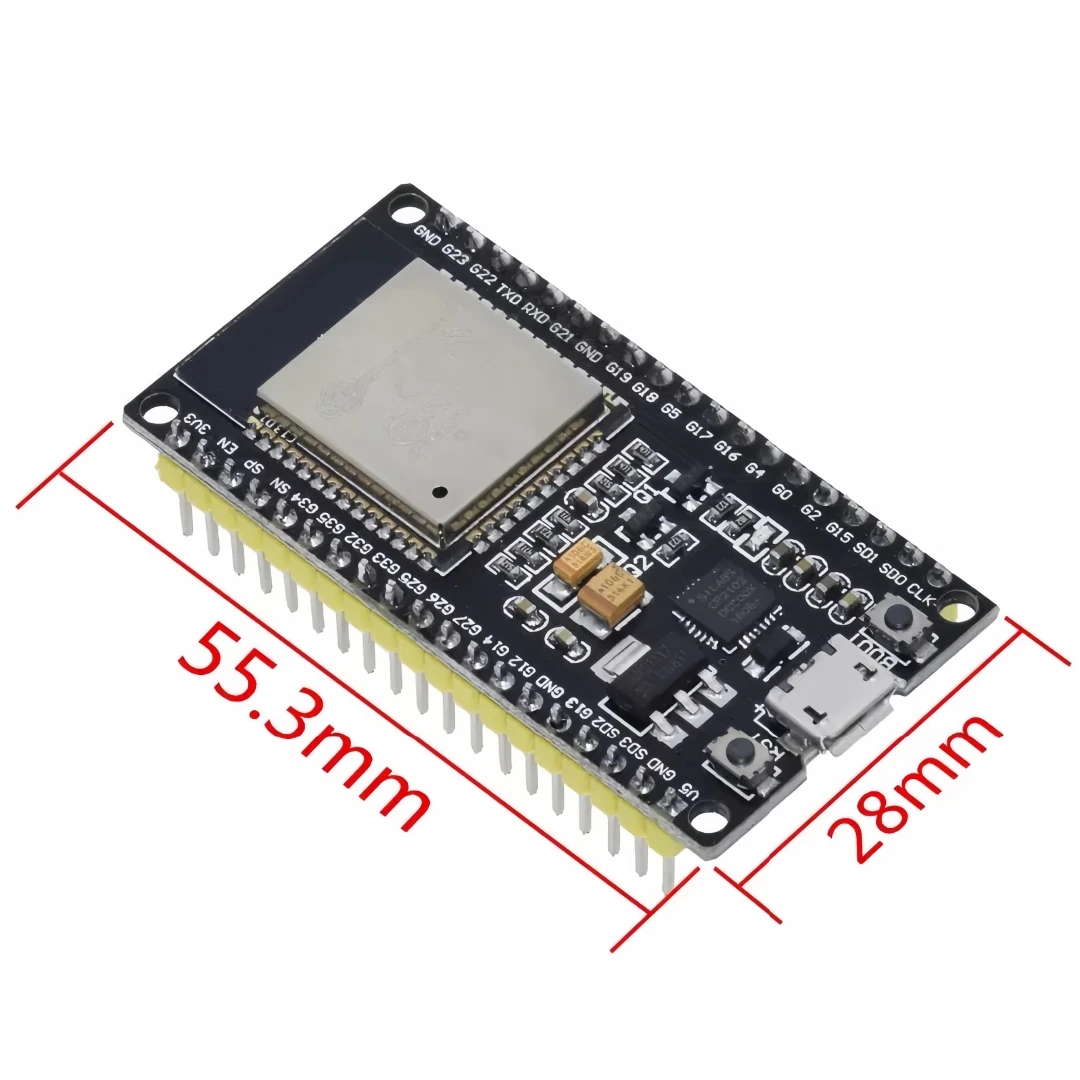 ESP32-Entwicklungsplatine TYPE-C/MICRO USB CP2102 WiFi+Bluetooth Dual Core ESP32-DevKitC-32 ESP-WROOM-32 Erweiterungsplatine 38PINS