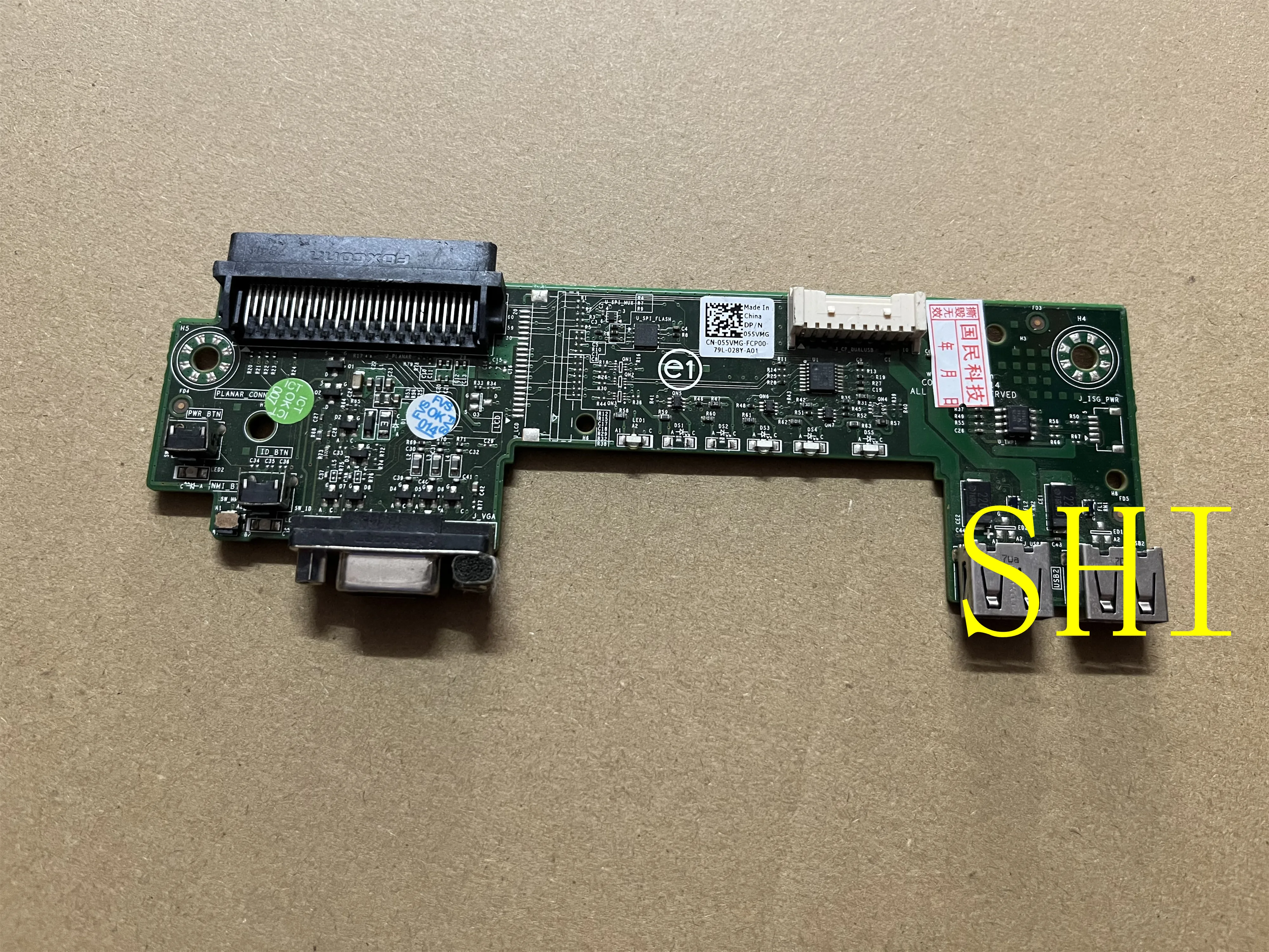 

055VMG Original FOR DELL POWEREDGE R230 SERVER FRONT USB VGA IO BOARD PCB 55VMG 100% Test OK free shipping