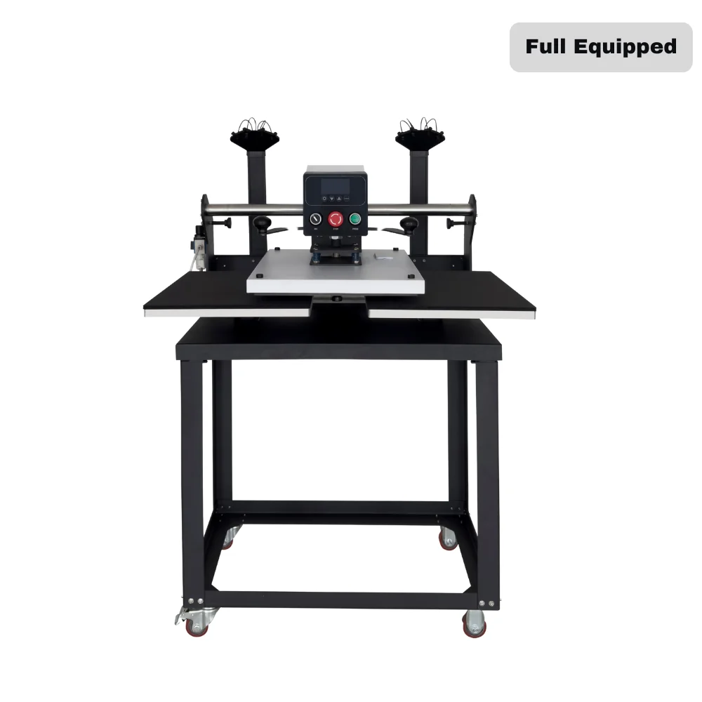 16 X 20 Semi-Auto Double Station Pneumatic Heat Press Machine 40x50 Automatic Grade for Heat Transfer Plate 110V