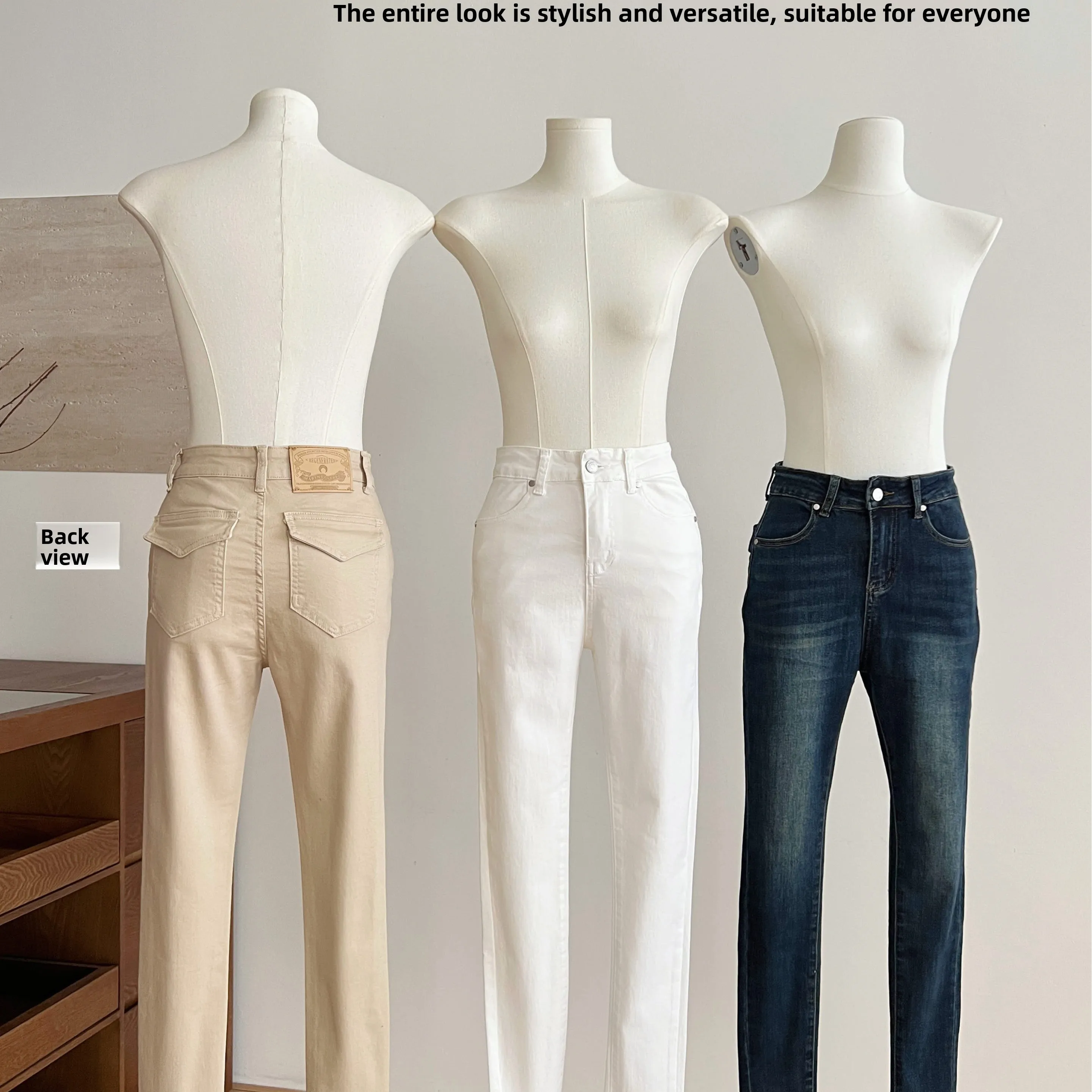 

Fall 2025 Women's Slim Fit High Waist Pencil Jeans Korean Sle Boo Lifting Pure Color Denim Casual High Elastici Cotton ...