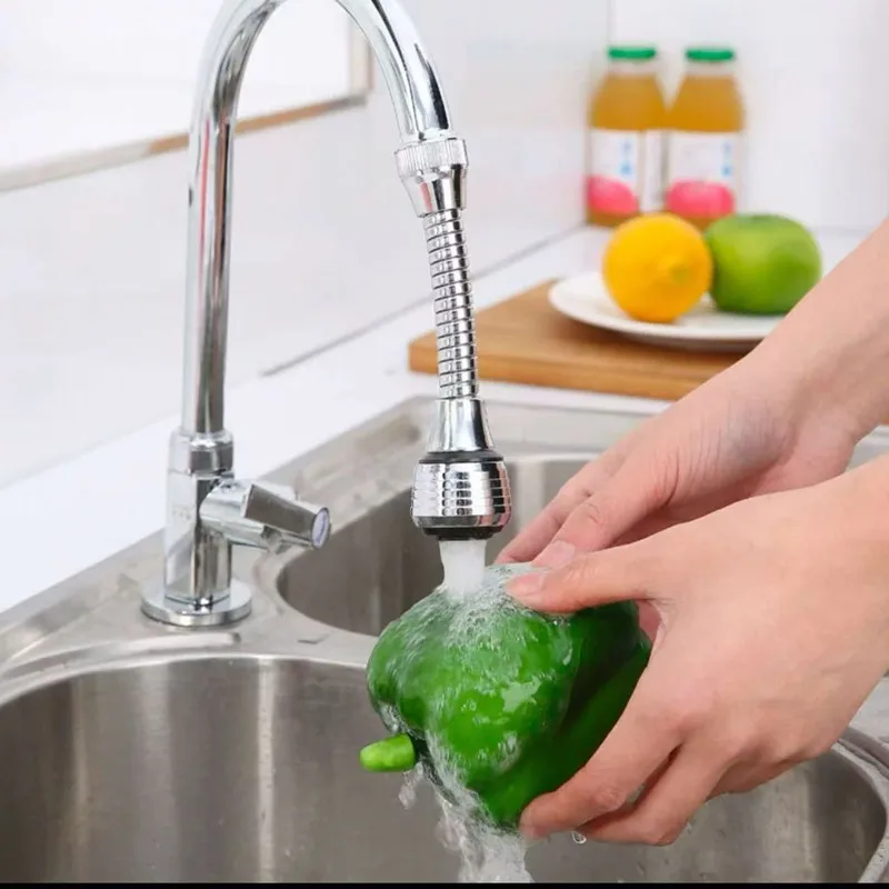 Extended faucet outlet splash head water saver kitchen household extender filter