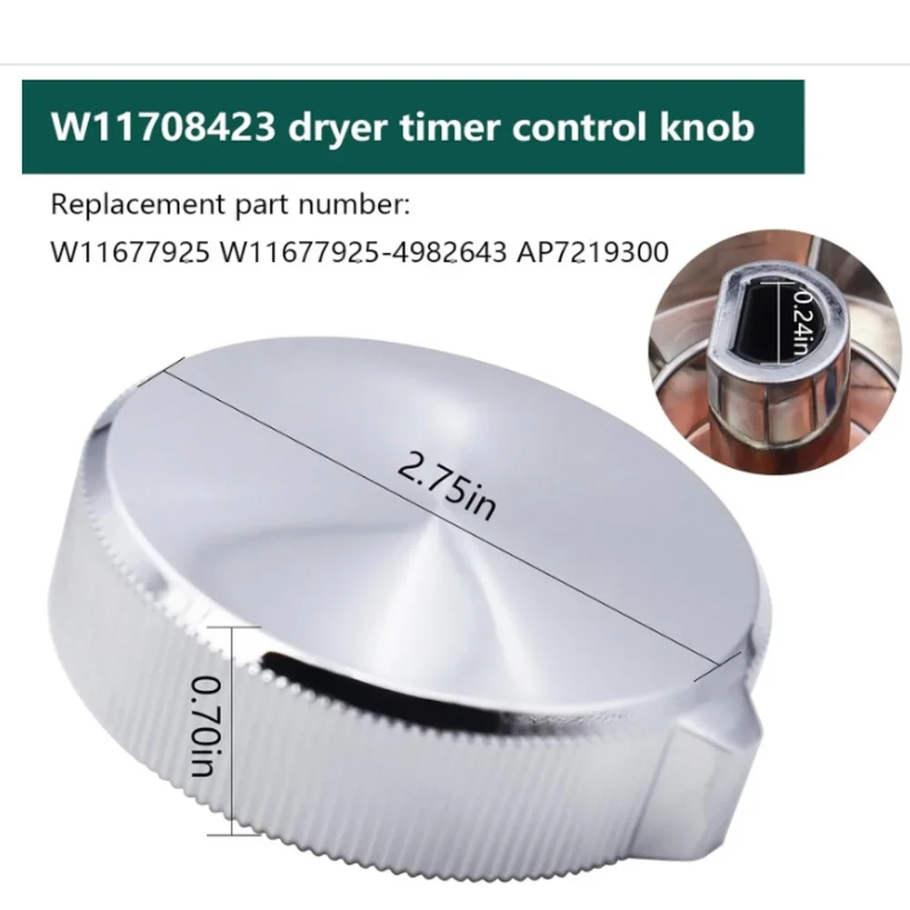 Replacement Control Knob W11708423 for Dryer Timer Compatible with For Brand A MED4500MW0 for Seamless Dryer Function