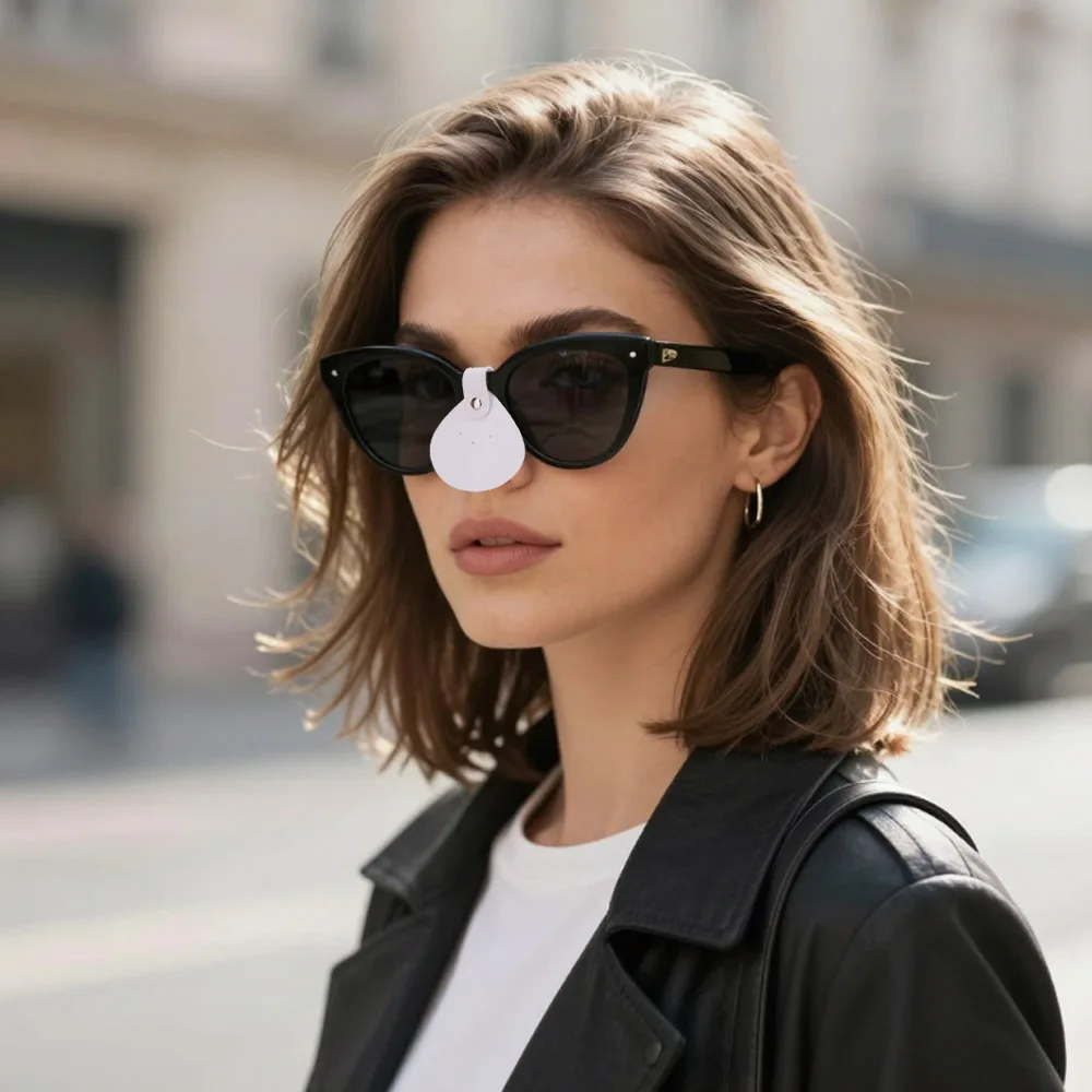 

Creative Nose Protector for Sunglasses Anti Sun PU Leather Sun Protection Nose Guard Soothing Portable UV Cut Nose Patch Beach