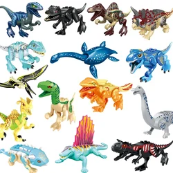 Jurassic Dinosaurs Building Blocks Indominus Rex DIY Tyrannosaurus Action Figure Models Children Toys Animals Gifts Boys