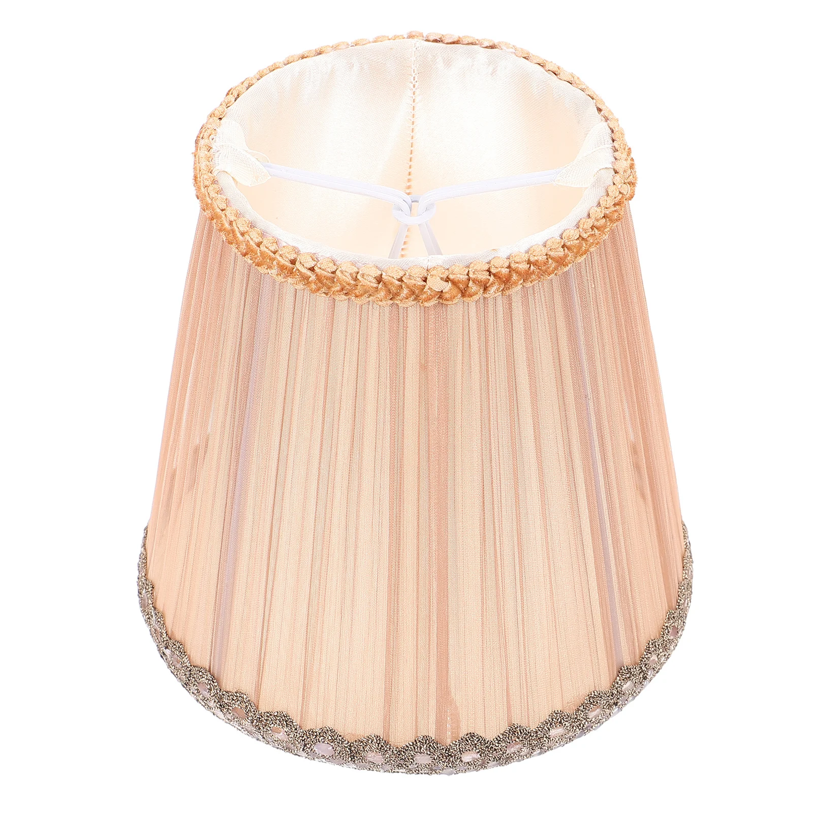 

Cloth Lampshade For Chandelier Wall Lamp Replacement Drum Light Cover Elegant Vintage Style Indoor Lighting Decor