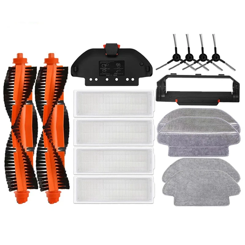 ABUD-สําหรับ Xiao mi mi jia mi Robot Vacuum-Mop Pro STYTJ02YM 2 S / 3C / Conga 3490 Viomi V2 PRO V3 SE หลักแปรงด้านข้าง Hepa Filter