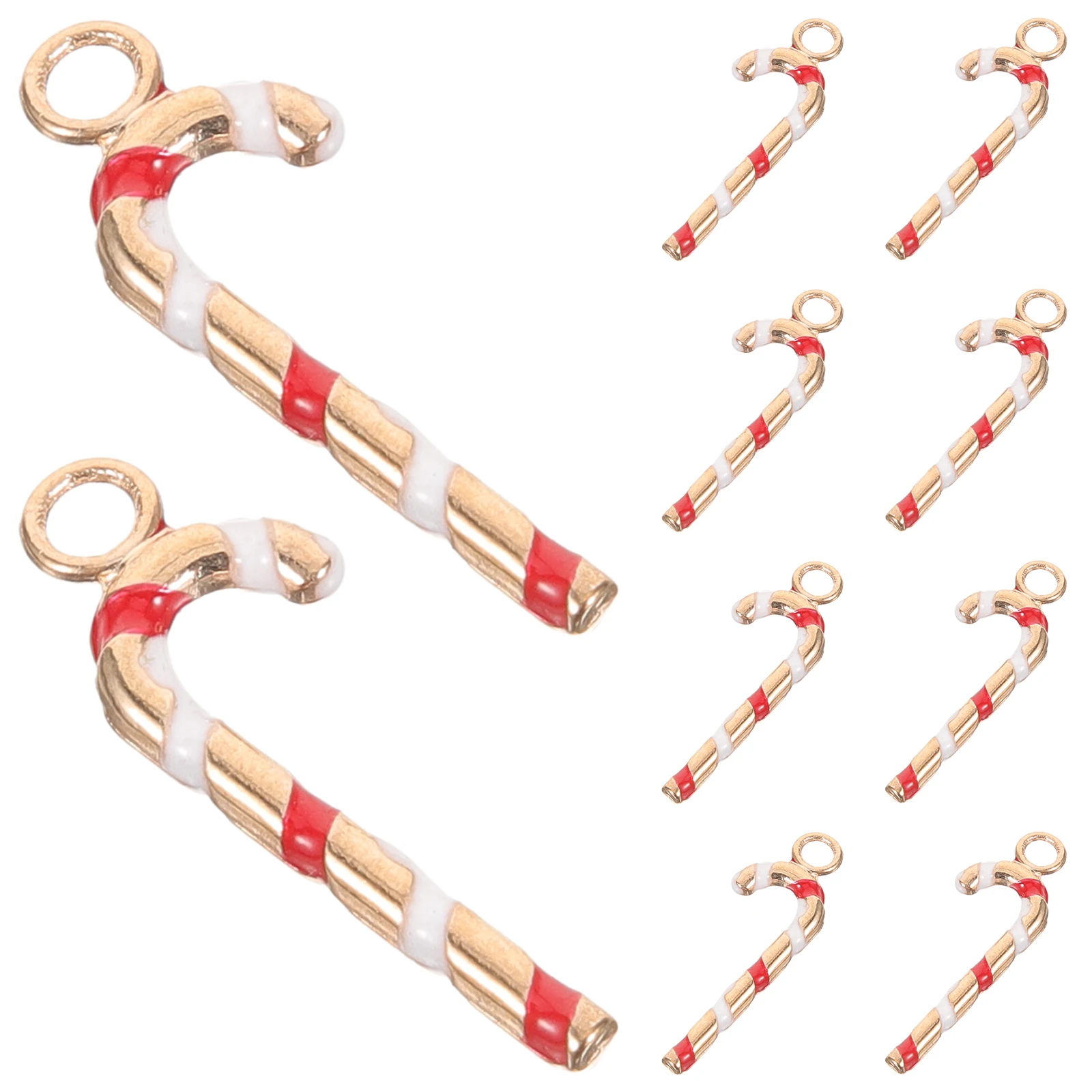

10pcs Christmas Charms Alloy Pendants Diy Jewelry Making Mini Lightweight Decorative Pendant For Necklaces Bracelets Key Chains