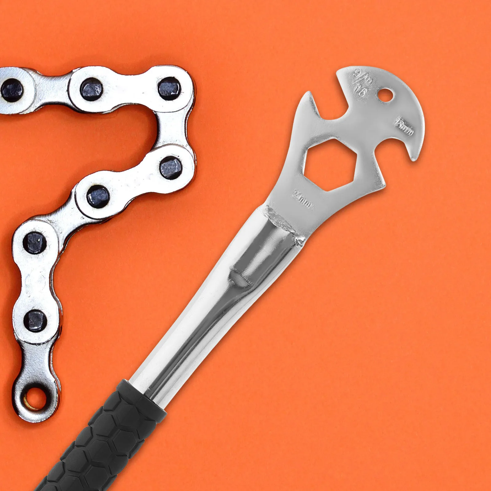 

Sturdy Bike Pedal Wrench Practical Cycling Pedal Wrench Non-Professional Maintenance Gift Friends Simple Operate