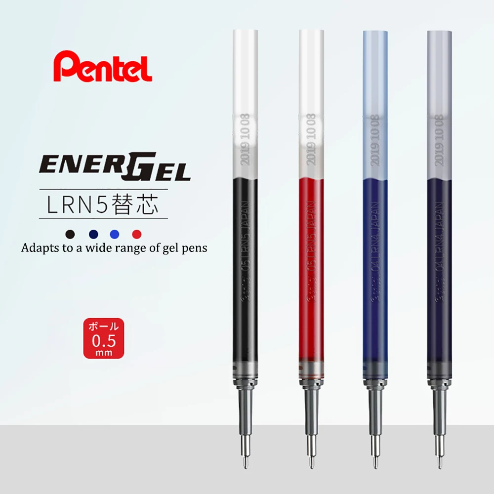 Pentel-Punta de aguja de recarga de tinta de Gel, LRN5, para BLN75/105, 0,5mm, negro/azul/rojo, 1 unidad