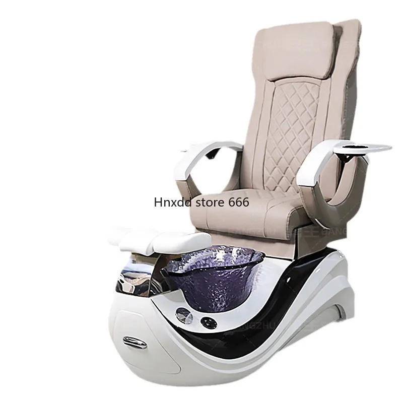 Nail art sofa electric recliner crystal basin for foot soaking