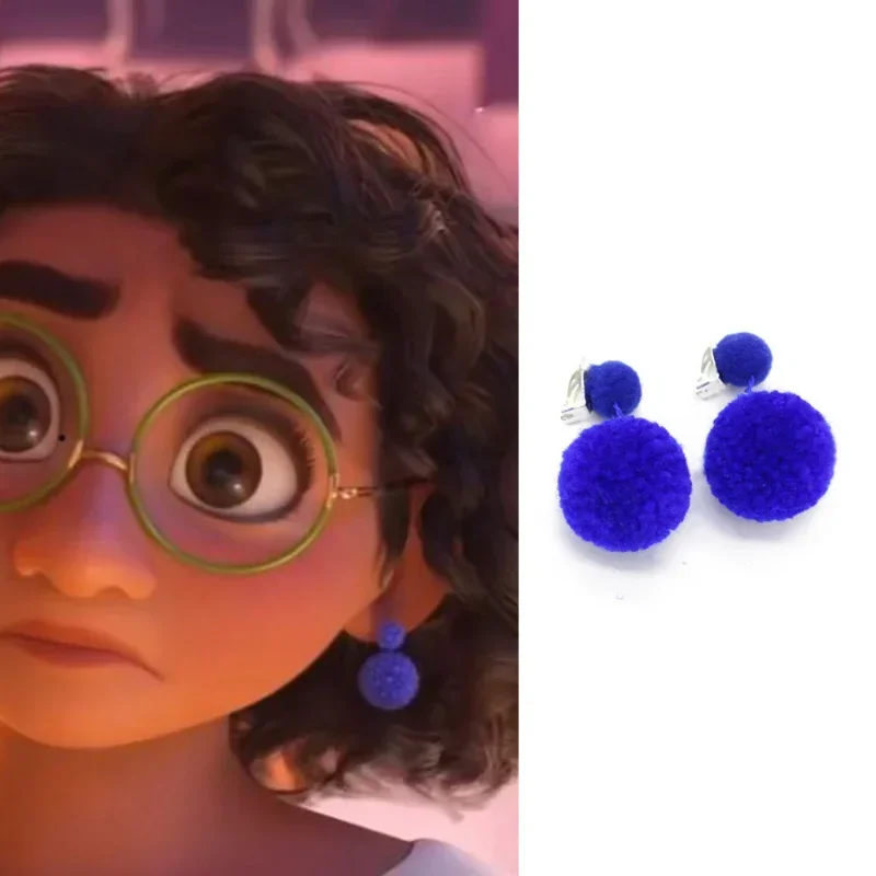 Disney Anime Movie Encanto Mirabel Madrigal Cosplay Glasses Figure Toy Encanto Mirabel Kawaii Glasses Earrings Kids Gift Toys