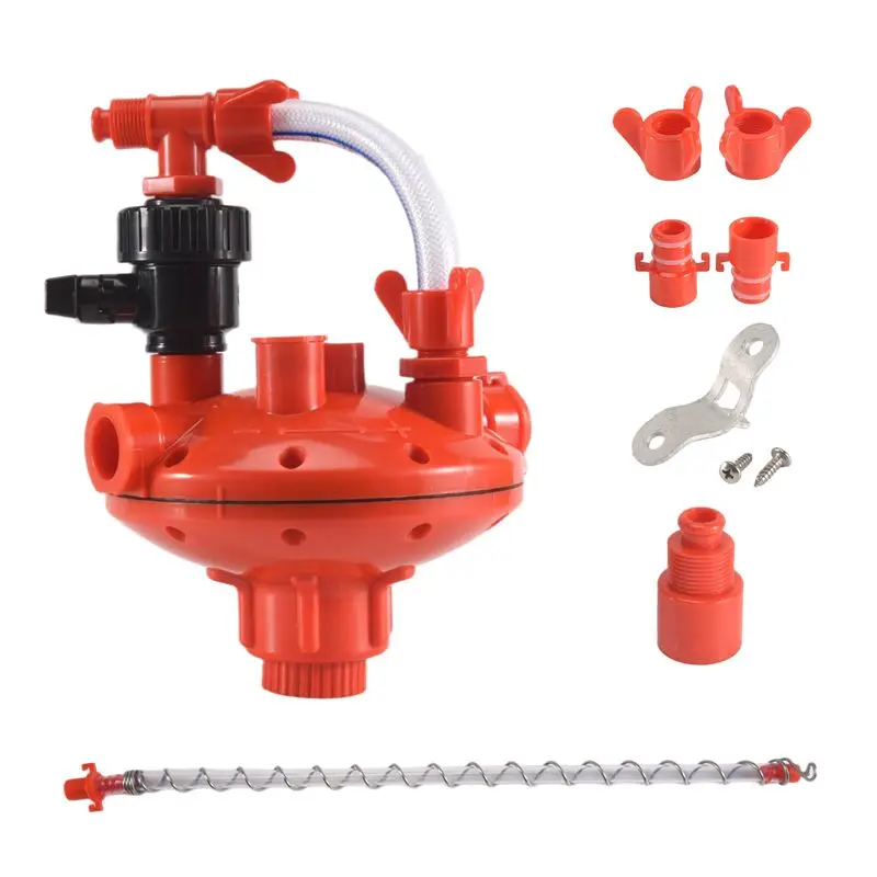 

N96R 1 шт. Регулятор давления воды для водопровода, автоматический клапан регулирования давления, красный