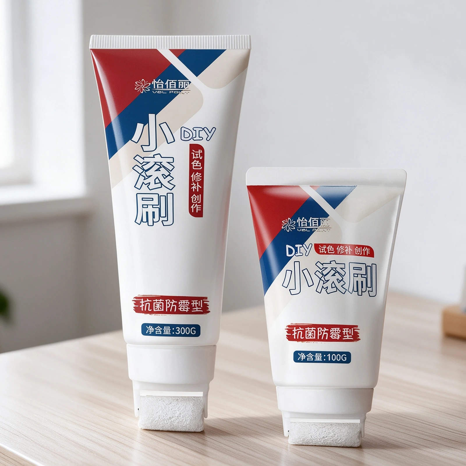 Drywall Repair Integrated Small Rollers Brush Wall Paint Applicator Wall Hole Crack Filling Paste Quick-Drying Mending Agent