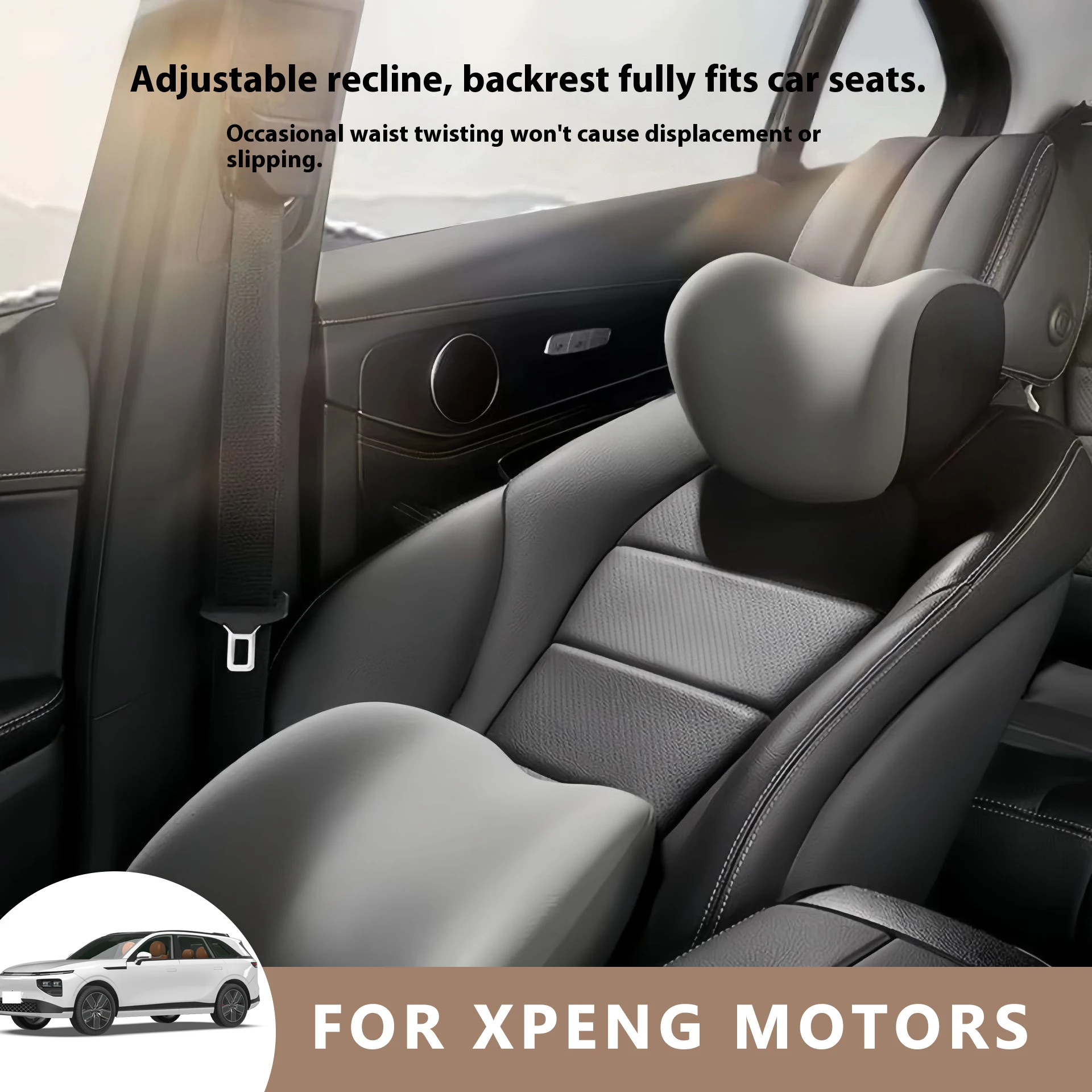

Car Neck Pilow Protector Auto Seat Headrest Soft Waist Cushion Neck Cushion Backrest Lumbar Support for XPENG MOTORS G3 G6 G9 P5