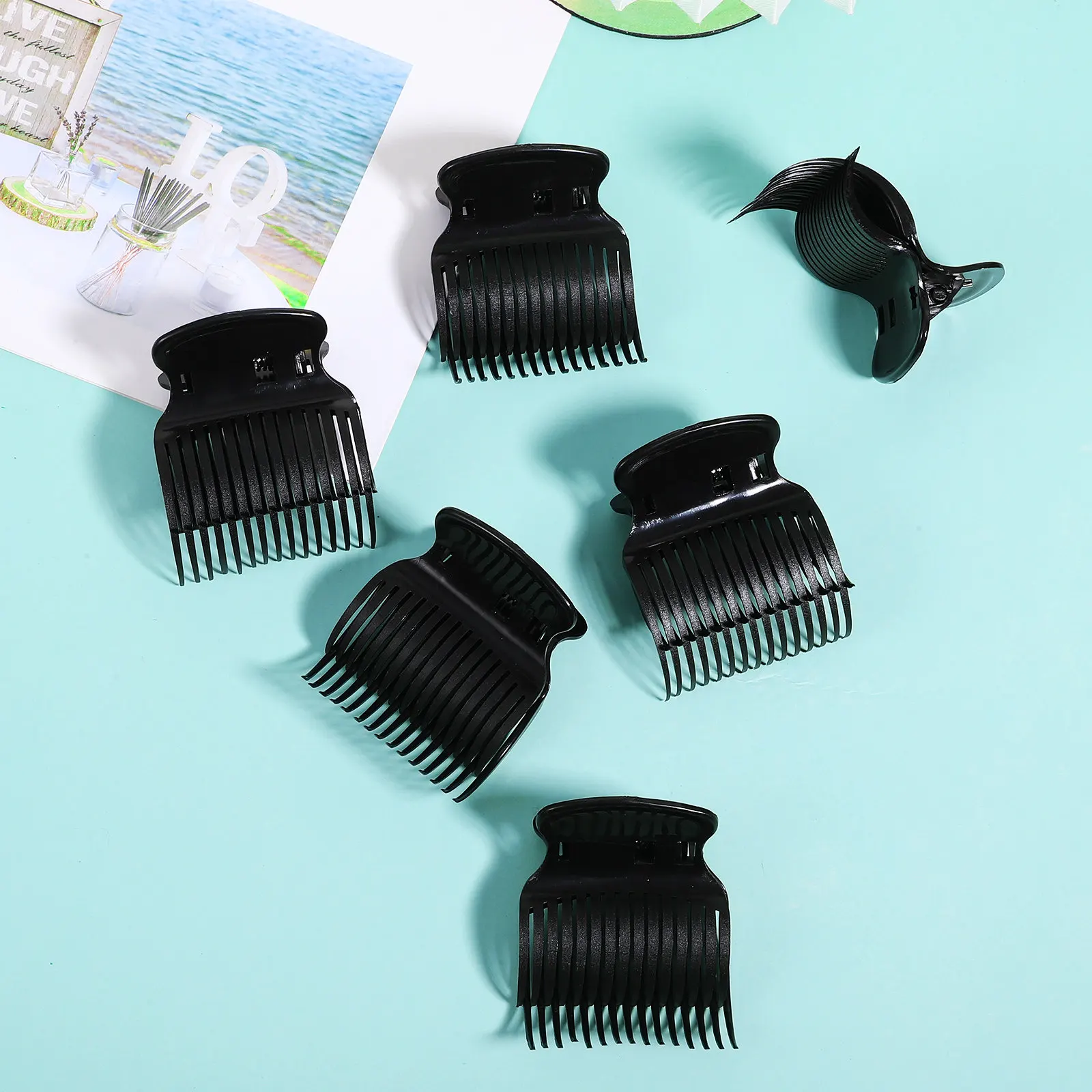 

Набор из 12 заколок-крабов для завивки волос, сменные насадки для горячих бигудей, инструменты для укладки, сильные зажимы для завивки волос для женщин