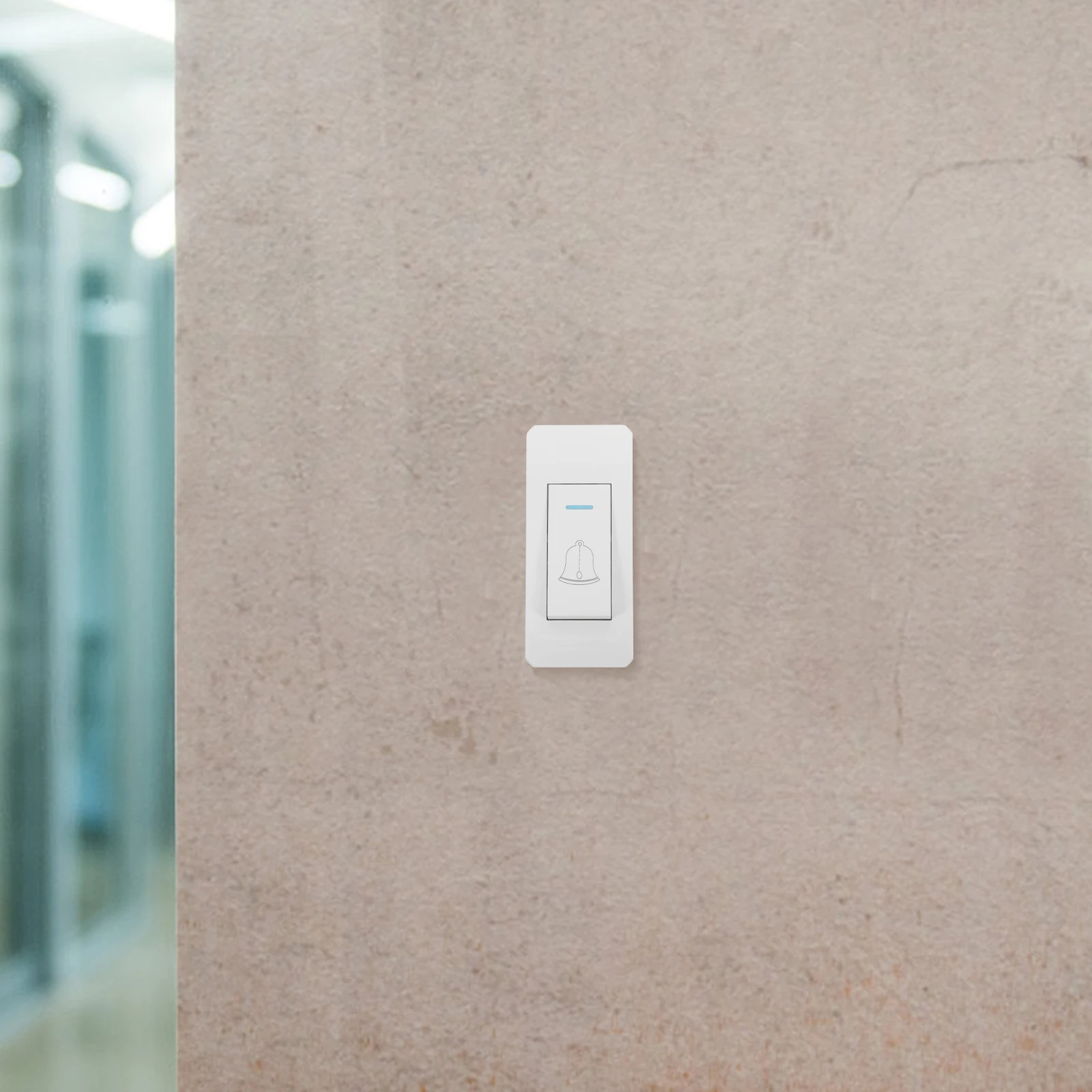 

High Power Doorbell Switch Cabinet Light White Chimes Wired Indoor Exit Button Sensors Controller Electronic Intercom Building