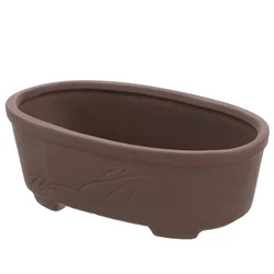 Handmade Vintage Style Clay Terracotta Bonsai Pot Unglazed Planter For Outdoor Garden Succulent Planters Flower