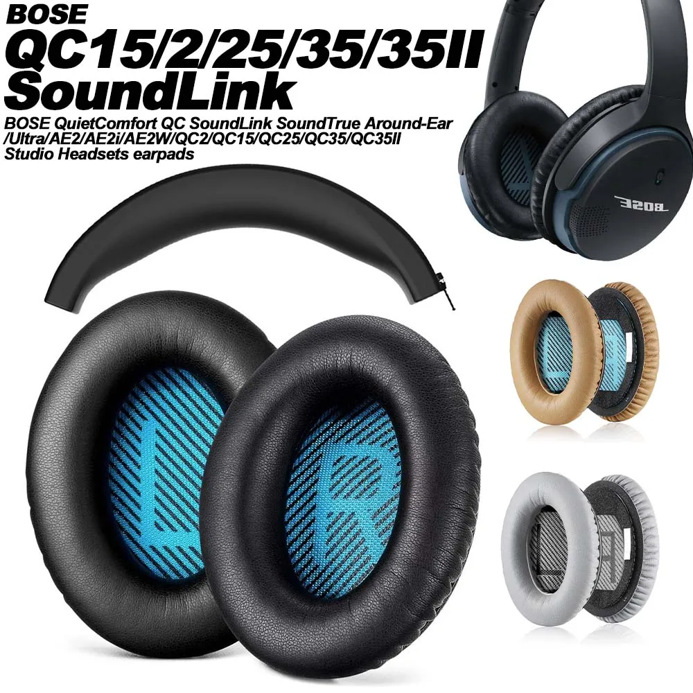 Wymienne nauszniki do słuchawek BOSE QC SoundLink SoundTrue Around-Ear AE2 AE2i AE2W QC2 QC15 QC25 QC35 QC35IISound ANC
