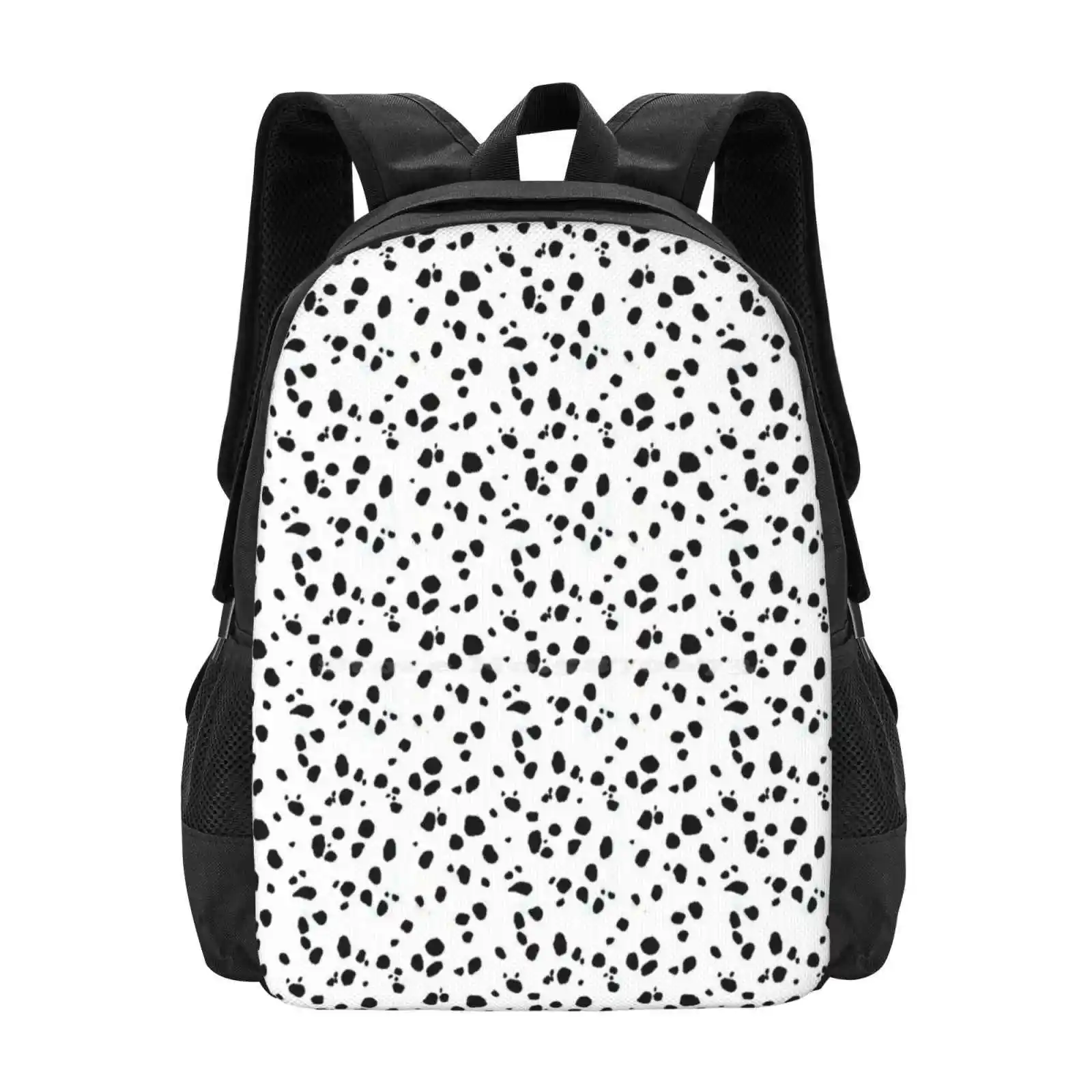 Mochila escolar de grande capacidade para cães, Loolyelzayat, fofo, pontos, dálmata Dog Print, animais, animais de estimação, cachorro, fofo