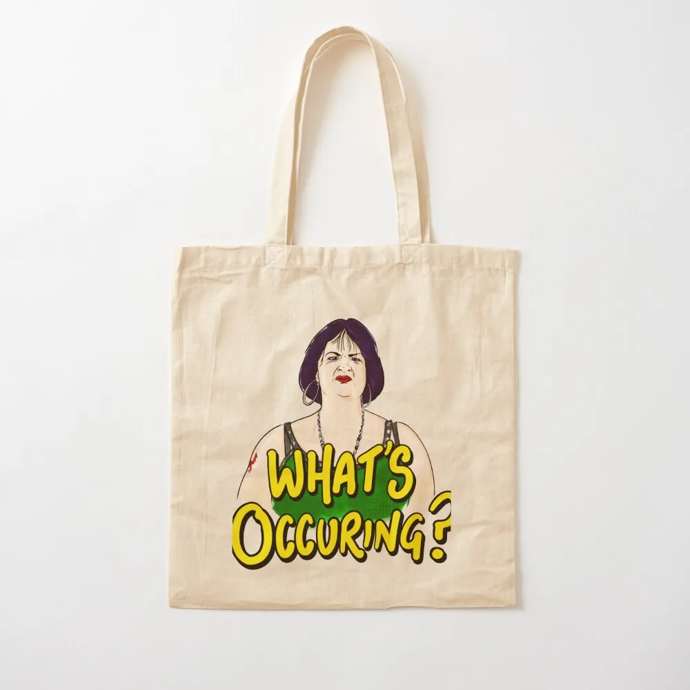 

What's occuring Tote Bag Women's bags Canvas shoulder bag Women's large Canvas