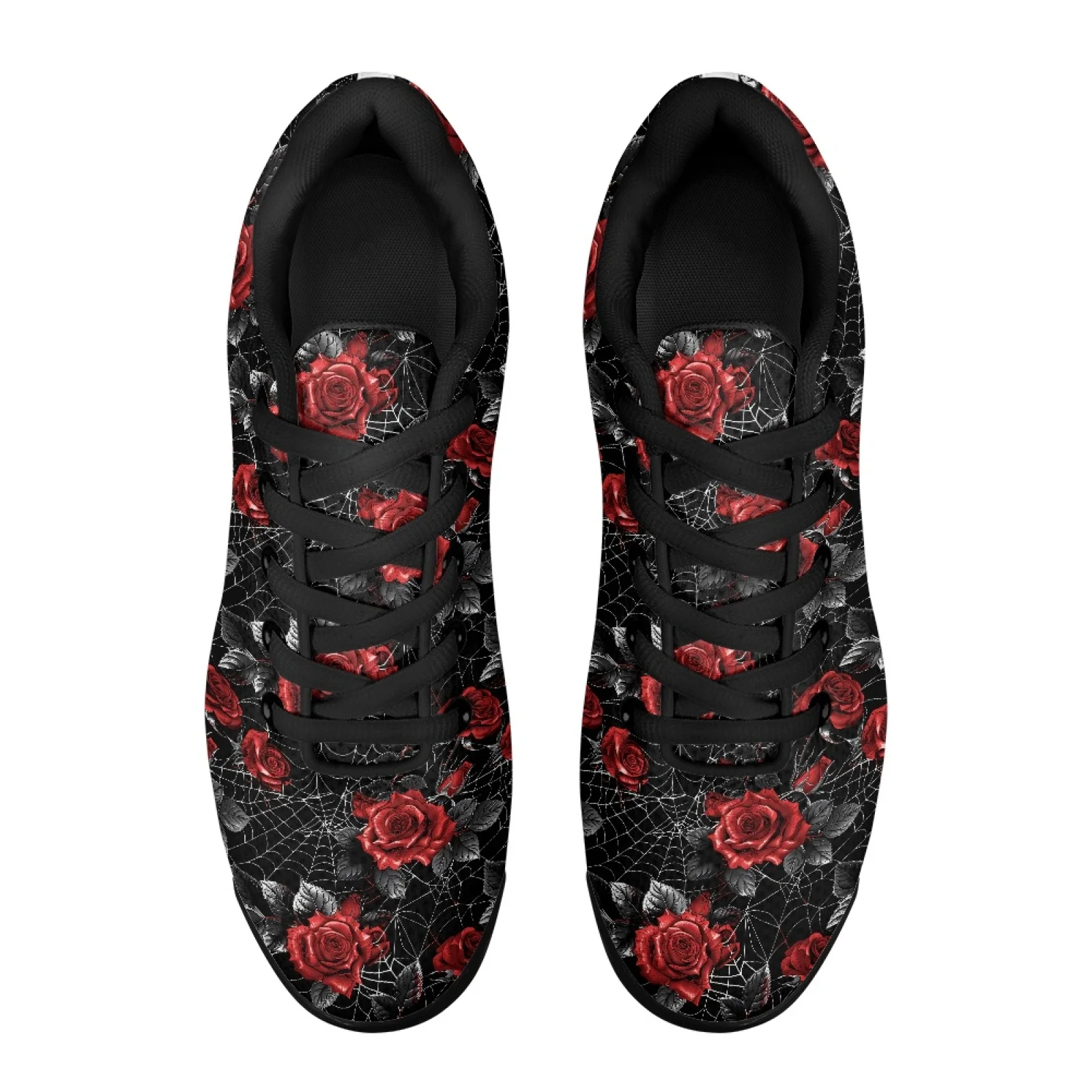 PENSTROLL Red Rose Spider Sport Trainer Sports Shoes for Men Breathable Fashion Sneakers