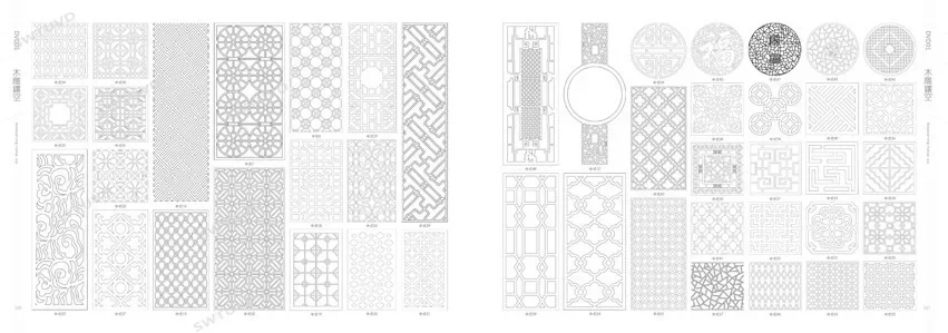 Imagem -03 - Oco Partição Tela Porta Painéis Corte a Laser Cad Arquivos Originais Corte de Imagem Vetor 2d Plano