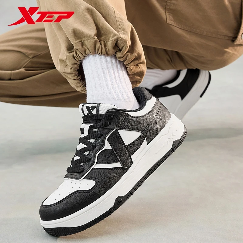 Xtep Street For Women 2024 Winter Durability Sports Shoes Trendy Retro Comfortable Stability Sneakers 876418310042