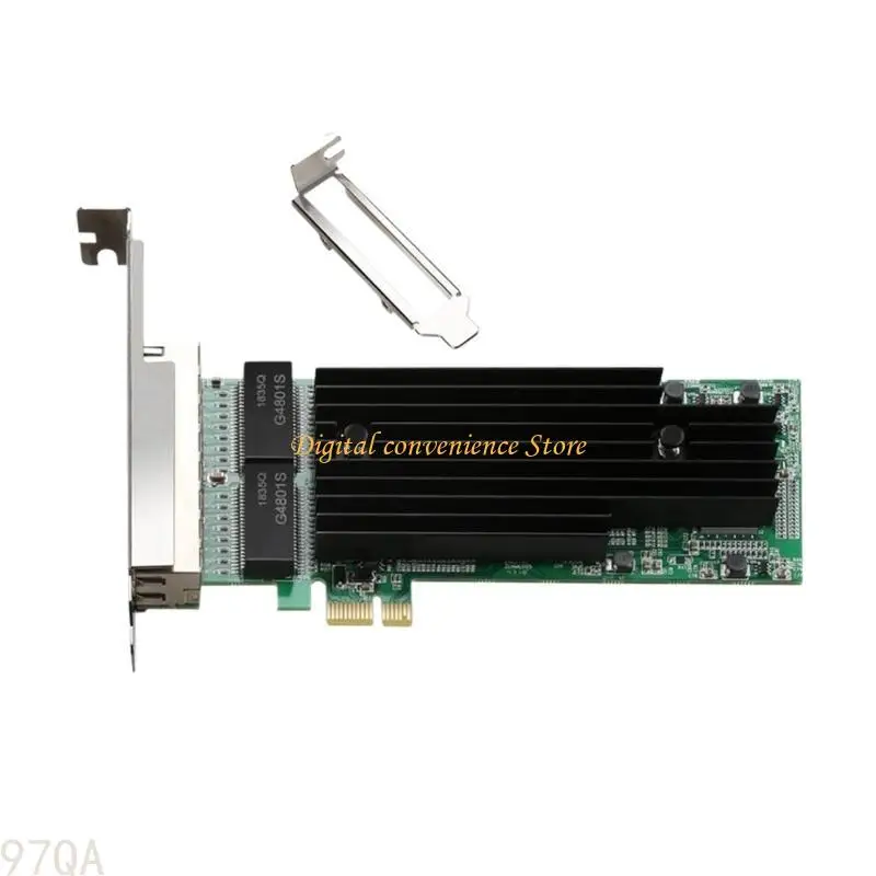 

97qa Gigabit Quads Port Athernet Server Adapter RJ45 Quads Port Card Card Pcie 1000M Ethernet Card с низким профилем