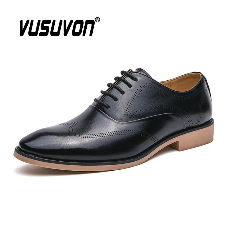 

Fashion Men Oxford Shoes Breathable Leather 38-44 Size Boys Loafers Black Soft Outdoor Casual Autumn Mules Dress Brogue Flats