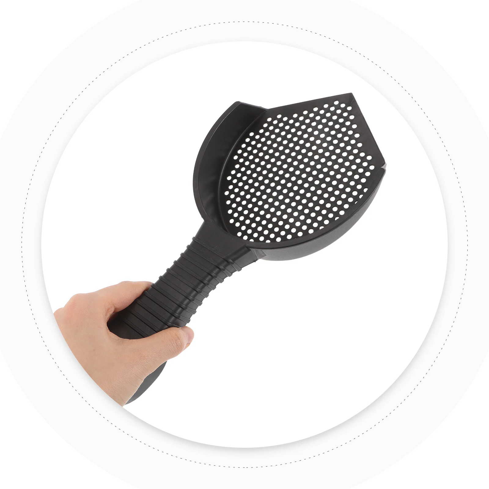 

2Pcs Cat Litter Scoop for Efficient Waste Removal Fine Mesh Sifting Easy Clean Comfortable Handle Plastic Scooper for Pets