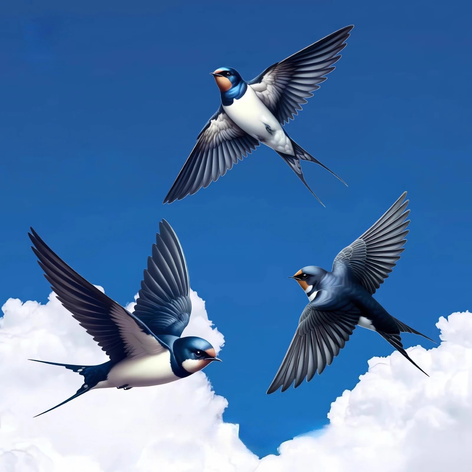 

1PC 3D Cute Flying Swallow Motorcycle Stickers Funny for Scooter Body Car Window Cover Scratches Bird Home Decoration Universal