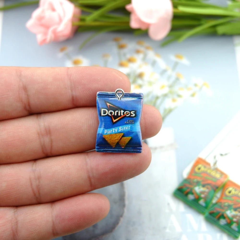 Kawaii Potato Chips Snacks Charms for DIY Making