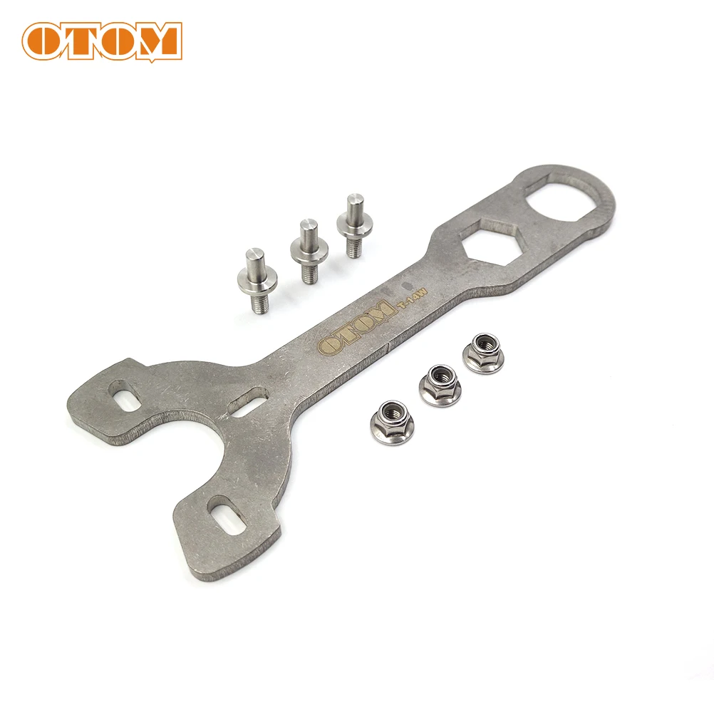 OTOM Motorcycle Adjustment Wrench Tool Rear Shock Absorber Oil Seal Seat Remove Spanner Universal For Quad Bike ATV Dirt Bike