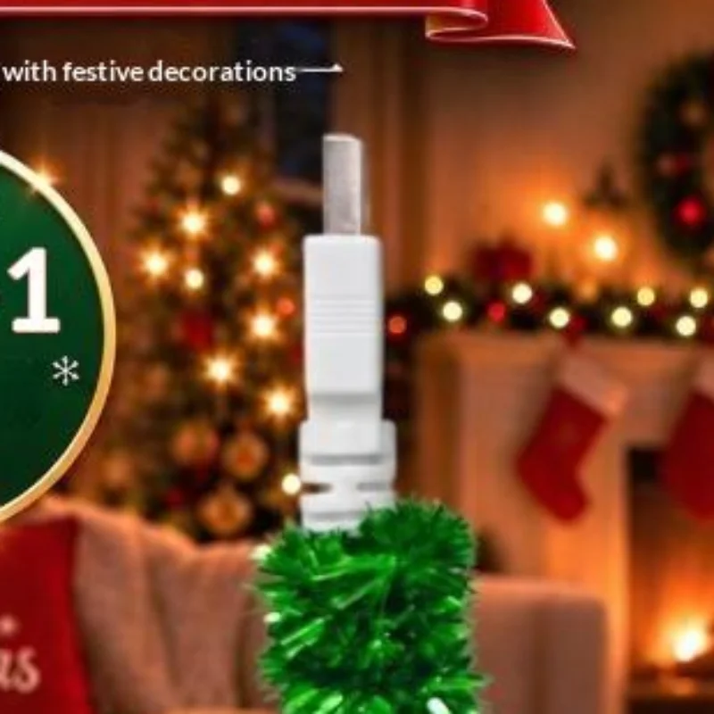 Christmas Projector Light USB Powered Christmas Night Lights With 6 Holiday Patterns Flexible Tree Lamp For Bedroom Ceiling