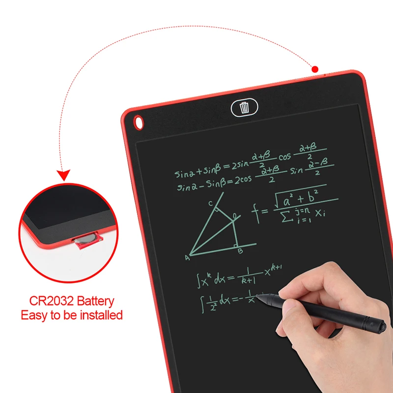 Halolo-tableta gráfica de dibujo lcd de 12 pulgadas, tableta de escritura con luz LED, almohadilla de dibujo, tablero Digital, cuaderno inteligente electrónico